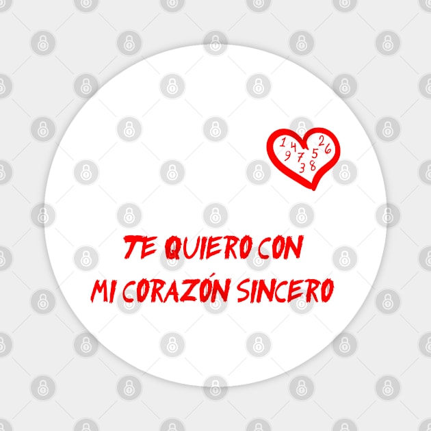 Corazon sincero Magnet by EagleFlyFree